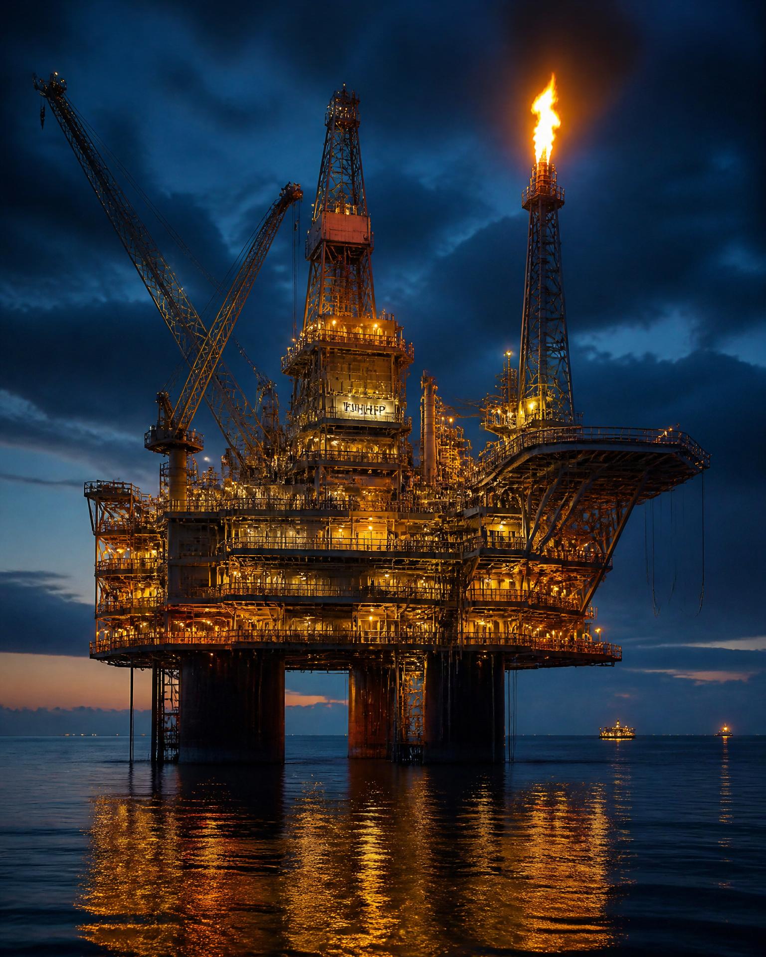 Offshore oil and gas platform